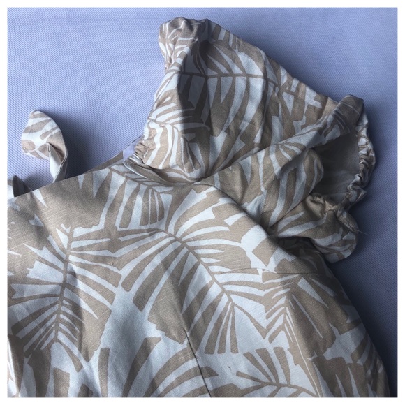 Loft Palm Beach Tie Back Flare Dress 2 4 6 - Picture 11 of 13